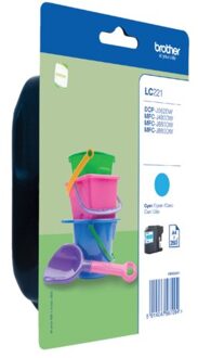 Brother LC-221C Inkt Blauw