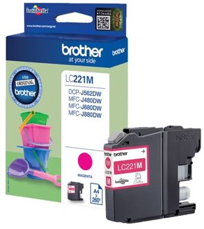 Brother LC-221M Inkt Paars