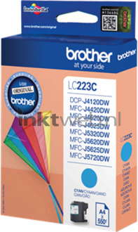 Brother LC-223C Inkt Blauw
