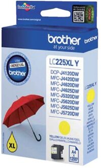 Brother LC-225XL Cartridge Geel