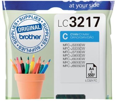 Brother LC-3217C Inkt Blauw