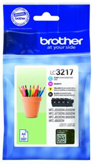 Brother LC-3217VAL Inkt Zwart