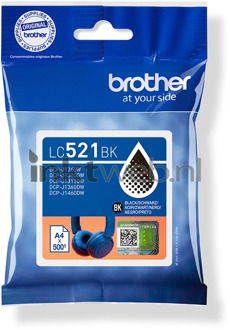 Brother LC-521BK Cartridge Inkt Zwart