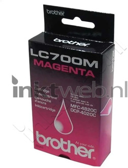 Brother LC-700M inktcartridge magenta (origineel)