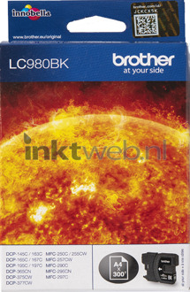 Brother LC-980BK Inkt Zwart
