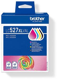 Brother Origineel Hoge Capaciteit Brother LC-527XLVAL zwart en kleur