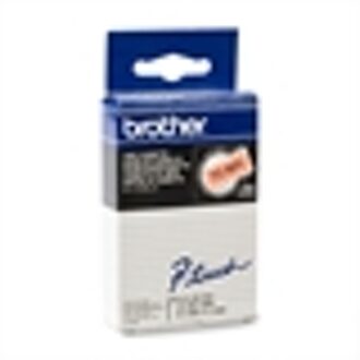 Brother tape P-Touch 12 mm, zwart op fluo oranje