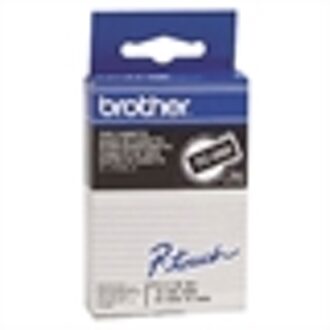 Brother TC-395 tape wit op zwart 9mm x 7,7m (origineel)