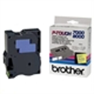 Brother TX-C51 tape zwart op neon geel 24mm x 15m (origineel)