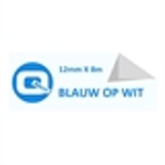 Brother Tze-233 tape blauw op wit 12mm x 8m (huismerk)