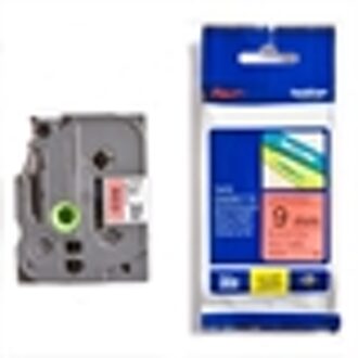 Brother TZe-421 tape zwart op rood 9mm x 8m (origineel)