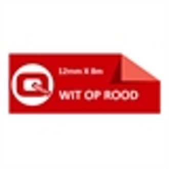 Brother TZe-435 tape wit op rood 12mm x 8m (huismerk)