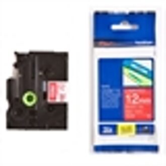 Brother TZe-435 tape wit op rood 12mm x 8m (origineel)