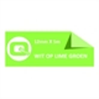 Brother TZe-MQG35 tape wit op lime groen 12mm x 5m (huismerk)