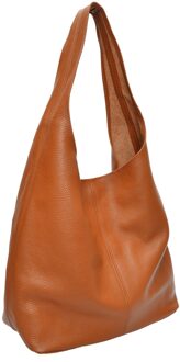 Brown Leren Tas Bruin - One Size