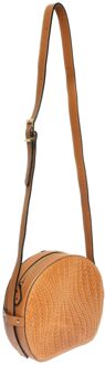 Brown Leren Tas Bruin