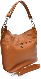 Brown Leren Tas Bruin