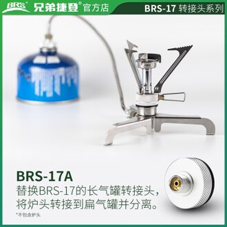 Brs Outdoor Gas Tank Adapter Bus Fles Connector Conversie Apparaat Voor Outdoor Camping Picknicken Backpacken Koken Tool BRS-17A