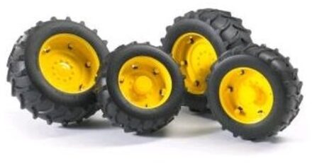 bruder 2321 twin tyres with yellow rims, super-pro Multikleur