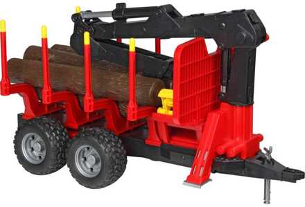 bruder Bosbouw aanhanger met kraan