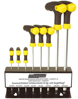 bruder Brudermannesmann Brüder Mannesmann Kogelkop inbus T-grepen (set 8 stuks) in standaard