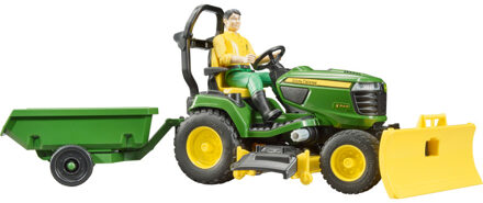 bruder bworld John Deere zitmaaier met aanhanger (62104)