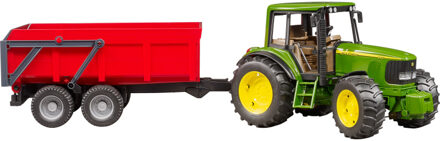 bruder John Deere 6920 with tipping trailer , red (BR2057) Rood