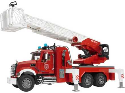 bruder MACK brandweer kraanwagen met licht en geluid (02821) Multikleur
