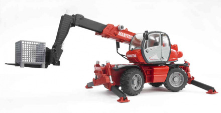 bruder Manitou telescooplader met accessoires (02129) Grijs
