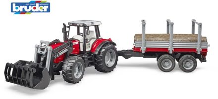 bruder Massey Ferguson + houttransport
