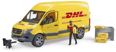 bruder MB Sprinter DHL met pakketbezorger - 2671