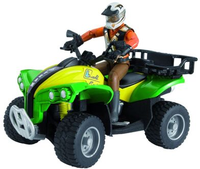 bruder Quad met bestuurder oranje/wit Multikleur