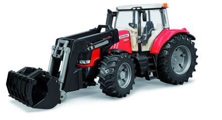 bruder Tractor Massey Fergusen 7624 Met Frontlader Blauw
