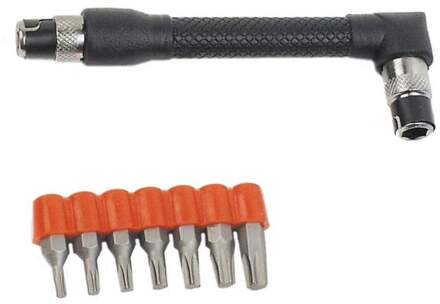 Brüder Mannesmann Bithouder met 7 torxbits (Hobby) - 287-T