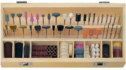 Brüder Mannesmann Br??der Mannesmann Accesoireset voor mini-slijper 200-delig 92568