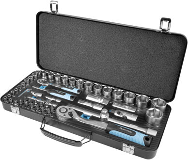 Brüder Mannesmann Dopsleutel en bitset 56 delig - Q25010