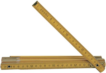 Brüder Mannesmann Duimstok hout 2 mtr met veer (Hobby) - 810