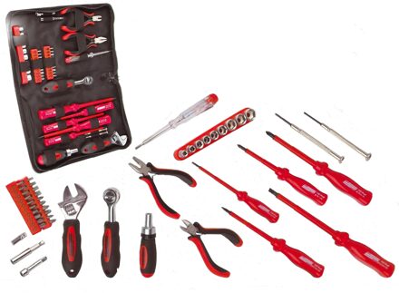 Brüder Mannesmann Elektro gereedschapset (45 dlg) in etui