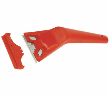 Brüder Mannesmann Glasschraper - verfkrabber - verwisselbaar blad - kunststof handvat en beschermkap - universeel