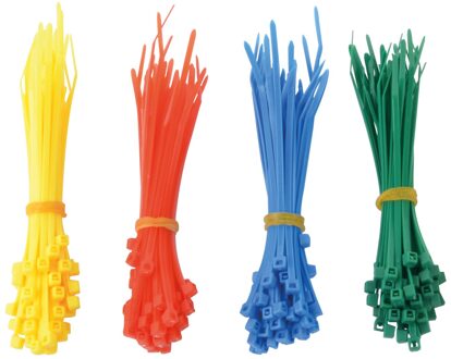 Brüder Mannesmann Kabelbinders en klittebandset 350 dlg. (Hobby) - 13060