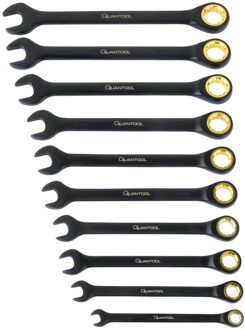 Brüder Mannesmann Quantool Steek-ringratelsleutelset 10 dlg - Q25210