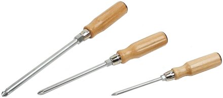 Brüder Mannesmann Schroevendraaier houten heft PH4x200 mm (Hobby) - 1123-4