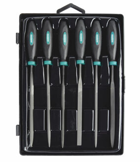 Brüder Mannesmann sleutelvijlen set - 6-delig - hoogwaardig chroomstaal - vijlen