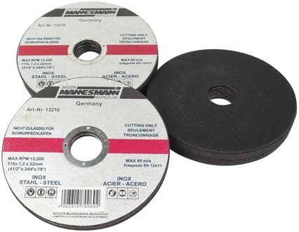 Brüder Mannesmann Slijpschijf Inox 115 mm (Hobby) - 13210