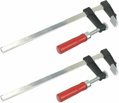 Brüder Mannesmann Snelspan lijmklem - 2x - verzinkt staal - bereik 300 mm - lijmtang