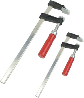 Brüder Mannesmann Snelspan lijmklemmen set - 2x - verzinkt staal - bereik 150 en 300 mm - lijmtang