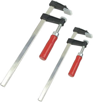 Brüder Mannesmann Snelspan lijmklemmen set - 4x - verzinkt staal - bereik 150 en 250 mm - lijmtang