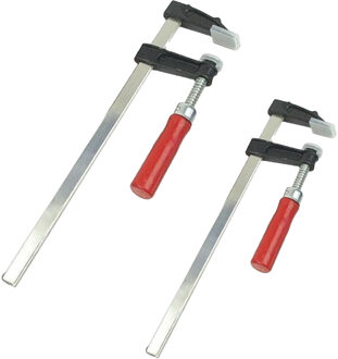 Brüder Mannesmann Snelspan lijmklemmen set - 4x - verzinkt staal - bereik 150 en 300 mm - lijmtang