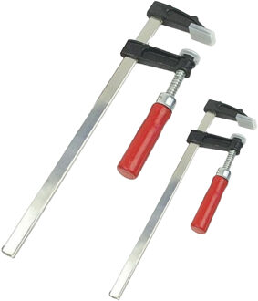 Brüder Mannesmann Snelspan lijmklemmen set - 4x - verzinkt staal - bereik 200 en 250 mm - lijmtang