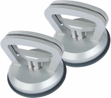 Brüder Mannesmann Vacuumheffer glasdrager - 2x - kunststof - max 70 kilo - diameter 11,5 cm